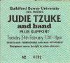 Judie Tzuke 1981 Guildford ticket