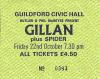 Gillan 1982 Guildford ticket