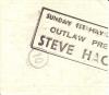 Steve Hackett 1983 Hammersmith ticket rear