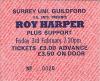 Roy Harper 1984 Guildford ticket