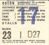 Johnny Winter 1984 Hammersmith ticket front