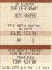 Roy Harper 1984 Aldershot ticket (September 28th)