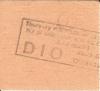 Dio 1984 Hammersmith ticket rear