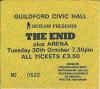 The Enid 1984 Guildford ticket