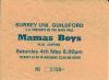 Mama's Boys 1985 Guildford ticket
