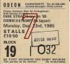Dire Straits 1985 Hammersmith ticket