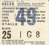 Marillion 1986 Hammersmith ticket front
