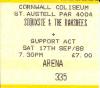 Siouxsie & The Banshees 1988 St. Austell ticket