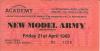 New Model Army 1989 Brixton ticket