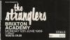 The Stranglers 1989 Brixton ticket