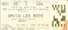 David Lee Roth 1991 Wembley ticket
