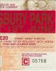 The Mission 1991 Finsbury Park ticket