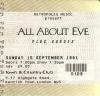 All About Eve 1991 Town & Country ticket