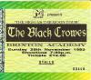 Black Crowes 1992 Brixton ticket