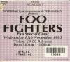 Foo Fighters 1995 Brixton ticket