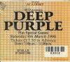 Deep Purple 1996 Brixton ticket