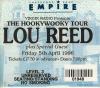 Lou Reed 1996 Shepherds Bush ticket