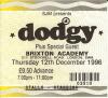 Dodgy 1996 Brixton ticket