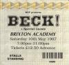 Beck 1997 Brixton ticket