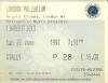 Tindersticks 1997 Palladium ticket