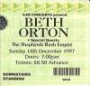 Beth Orton 1997 Shepherds Bush ticket