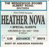 Heather Nova 1998 Portsmouth ticket