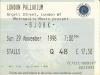 Bjork 1998 Palladium ticket