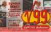 V Festival 1999 ticket