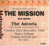 The Mission 1999 Astoria ticket