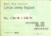 Little Johnny England 2000 Aldershot ticket