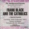Frank Black & Catholics 2001 Portsmouth ticket