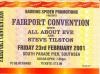 Fairport Convention 2001 Portsmouth ticket