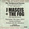 J. Mascis & The Fog 2001 Portsmouth ticket
