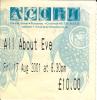 All About Eve 2001 Penzance ticket