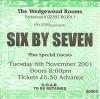 Six By Seven 2001 Portsmouth ticket