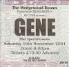 Gene 2001 Portsmouth ticket