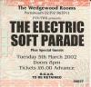 Electric Soft Parade 2002 Portsmouth ticket (5th Mar)
