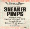 Sneaker Pimps 2002 Portsmouth ticket