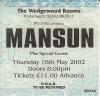 Mansun 2002 Portsmouth ticket