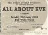 All About Eve 2002 Norwich ticket