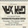 Vex Red 2002 Portsmouth ticket