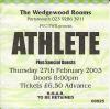 Athlete 2003 Portsmouth ticket