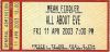 All About Eve 2003 Mean Fiddler ticket