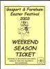 Gosport & Fareham Festival 2003 Weekend ticket