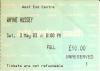 Wayne Hussey 2003 Aldershot ticket