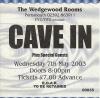 Cave In 2003 Portsmouth ticket