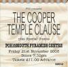 Cooper Temple Clause 2003 Portsmouth ticket (Nov 21st)