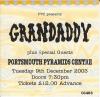 Grandaddy 2003 Portsmouth ticket