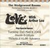 Love with Arthur Lee 2004 Portsmouth ticket