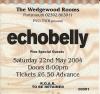 Echobelly 2004 Portsmouth ticket